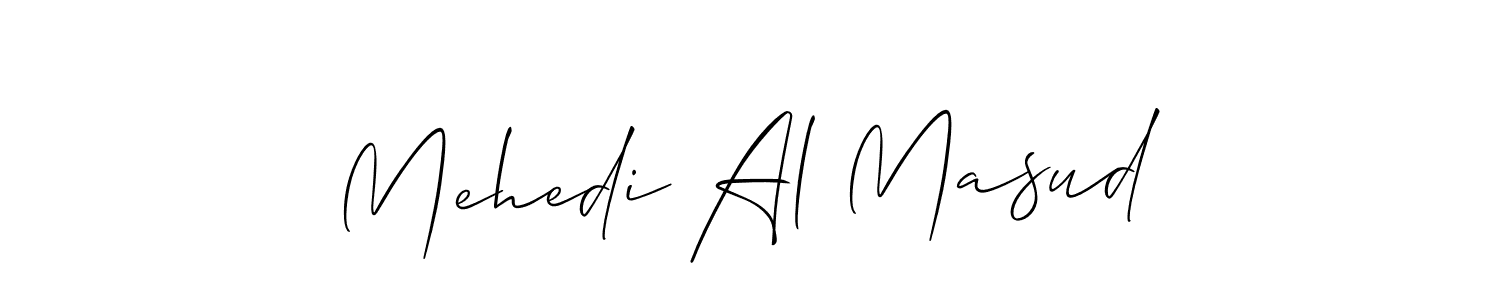 Mehedi Al Masud stylish signature style. Best Handwritten Sign (Allison_Script) for my name. Handwritten Signature Collection Ideas for my name Mehedi Al Masud. Mehedi Al Masud signature style 2 images and pictures png