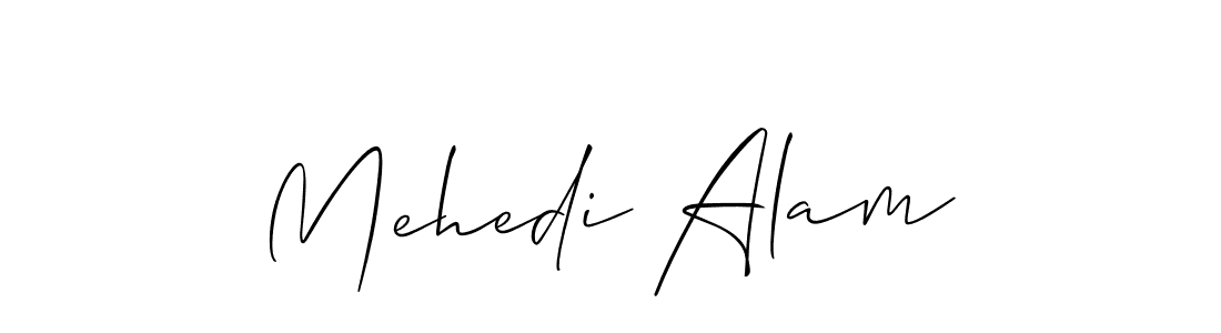 Also You can easily find your signature by using the search form. We will create Mehedi Alam name handwritten signature images for you free of cost using Allison_Script sign style. Mehedi Alam signature style 2 images and pictures png