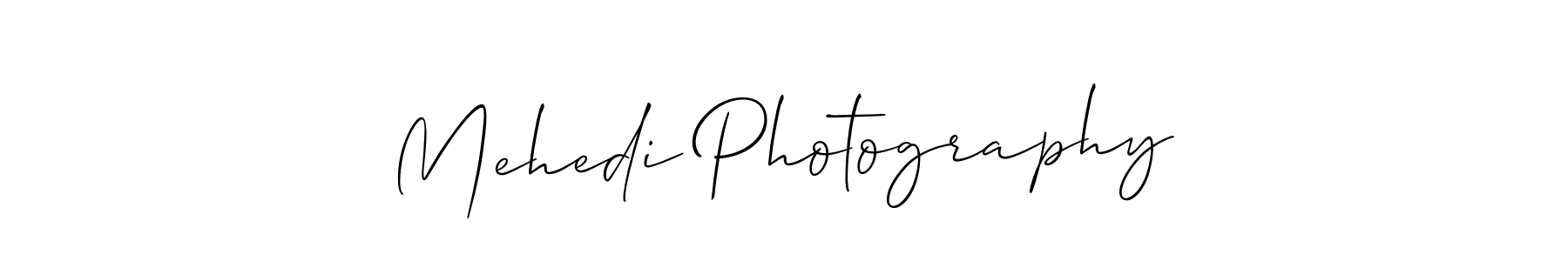 How to Draw Mehedi Photography signature style? Allison_Script is a latest design signature styles for name Mehedi Photography. Mehedi Photography signature style 2 images and pictures png