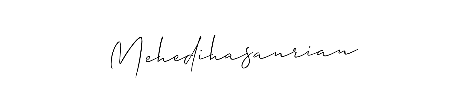 Make a short Mehedihasanrian signature style. Manage your documents anywhere anytime using Allison_Script. Create and add eSignatures, submit forms, share and send files easily. Mehedihasanrian signature style 2 images and pictures png