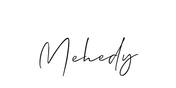 Also we have Mehedy name is the best signature style. Create professional handwritten signature collection using Allison_Script autograph style. Mehedy signature style 2 images and pictures png