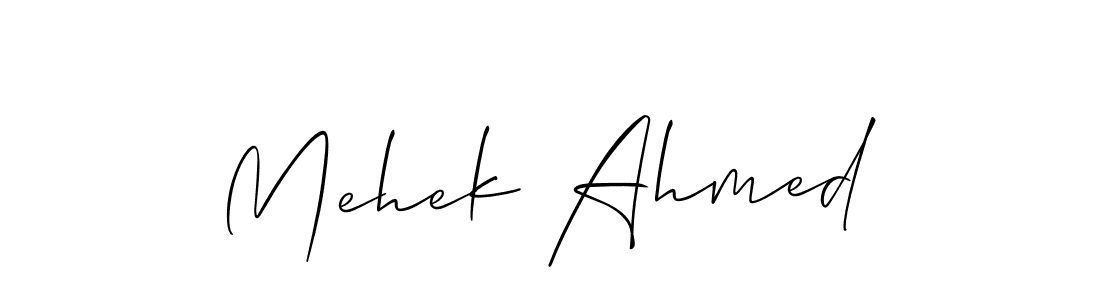 You should practise on your own different ways (Allison_Script) to write your name (Mehek Ahmed) in signature. don't let someone else do it for you. Mehek Ahmed signature style 2 images and pictures png