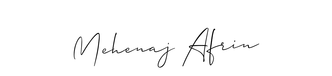 The best way (Allison_Script) to make a short signature is to pick only two or three words in your name. The name Mehenaj Afrin include a total of six letters. For converting this name. Mehenaj Afrin signature style 2 images and pictures png