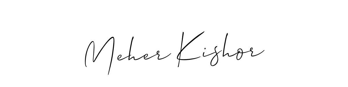 How to make Meher Kishor signature? Allison_Script is a professional autograph style. Create handwritten signature for Meher Kishor name. Meher Kishor signature style 2 images and pictures png