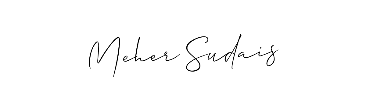 You can use this online signature creator to create a handwritten signature for the name Meher Sudais. This is the best online autograph maker. Meher Sudais signature style 2 images and pictures png