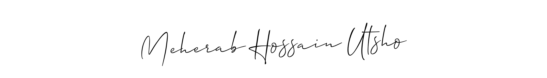 Check out images of Autograph of Meherab Hossain Utsho name. Actor Meherab Hossain Utsho Signature Style. Allison_Script is a professional sign style online. Meherab Hossain Utsho signature style 2 images and pictures png