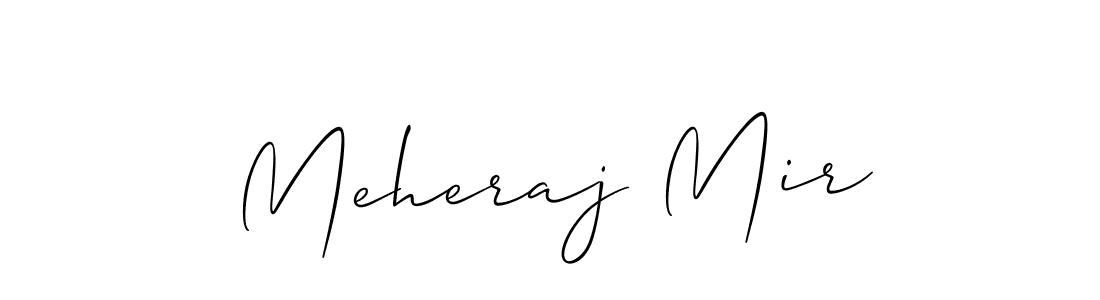 if you are searching for the best signature style for your name Meheraj Mir. so please give up your signature search. here we have designed multiple signature styles  using Allison_Script. Meheraj Mir signature style 2 images and pictures png