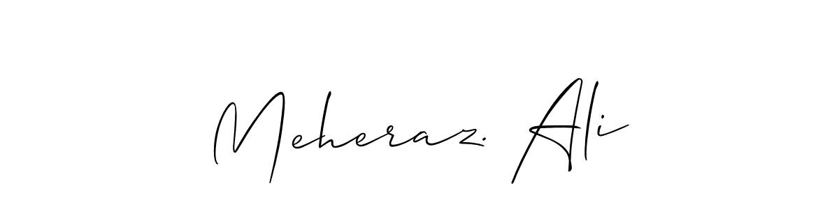 Also we have Meheraz. Ali name is the best signature style. Create professional handwritten signature collection using Allison_Script autograph style. Meheraz. Ali signature style 2 images and pictures png