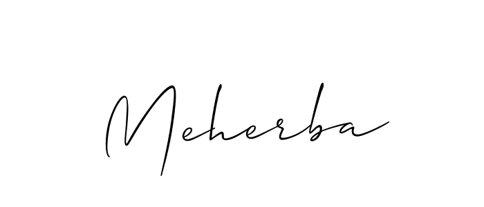 How to Draw Meherba signature style? Allison_Script is a latest design signature styles for name Meherba. Meherba signature style 2 images and pictures png
