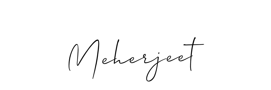 How to Draw Meherjeet signature style? Allison_Script is a latest design signature styles for name Meherjeet. Meherjeet signature style 2 images and pictures png