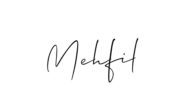 Once you've used our free online signature maker to create your best signature Allison_Script style, it's time to enjoy all of the benefits that Mehfil name signing documents. Mehfil signature style 2 images and pictures png