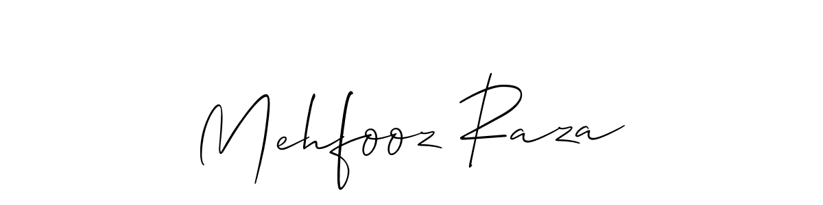 How to Draw Mehfooz Raza signature style? Allison_Script is a latest design signature styles for name Mehfooz Raza. Mehfooz Raza signature style 2 images and pictures png