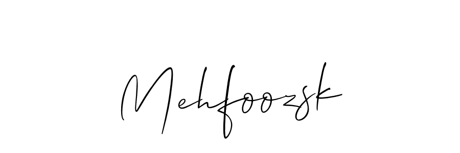 Mehfoozsk stylish signature style. Best Handwritten Sign (Allison_Script) for my name. Handwritten Signature Collection Ideas for my name Mehfoozsk. Mehfoozsk signature style 2 images and pictures png