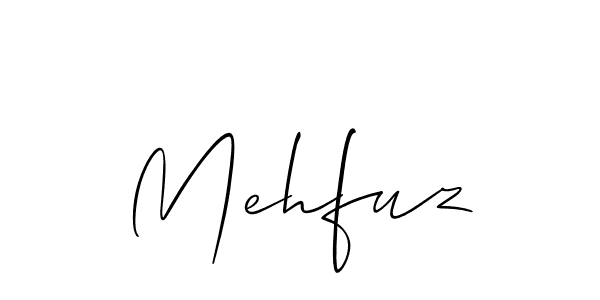 How to Draw Mehfuz signature style? Allison_Script is a latest design signature styles for name Mehfuz. Mehfuz signature style 2 images and pictures png