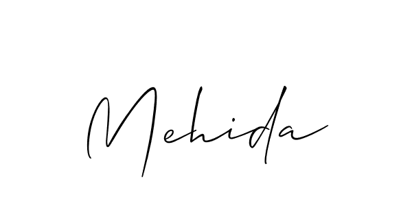 Also we have Mehida name is the best signature style. Create professional handwritten signature collection using Allison_Script autograph style. Mehida signature style 2 images and pictures png