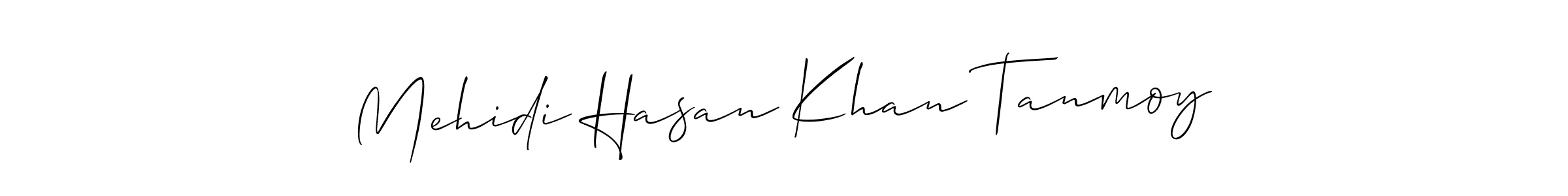 How to Draw Mehidi Hasan Khan Tanmoy signature style? Allison_Script is a latest design signature styles for name Mehidi Hasan Khan Tanmoy. Mehidi Hasan Khan Tanmoy signature style 2 images and pictures png