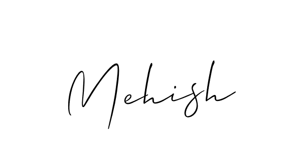 Create a beautiful signature design for name Mehish. With this signature (Allison_Script) fonts, you can make a handwritten signature for free. Mehish signature style 2 images and pictures png