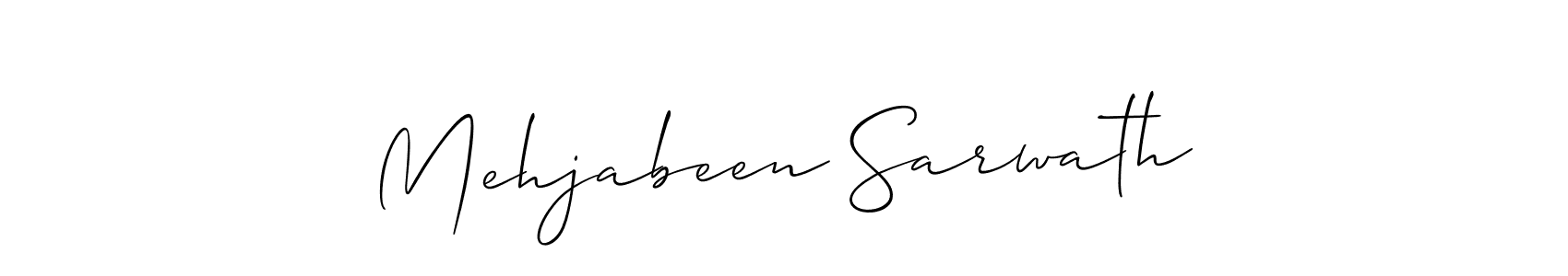 Check out images of Autograph of Mehjabeen Sarwath name. Actor Mehjabeen Sarwath Signature Style. Allison_Script is a professional sign style online. Mehjabeen Sarwath signature style 2 images and pictures png