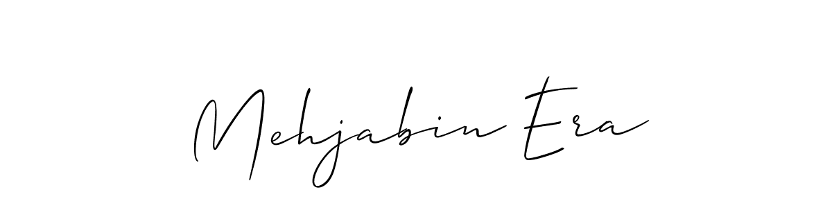Make a beautiful signature design for name Mehjabin Era. With this signature (Allison_Script) style, you can create a handwritten signature for free. Mehjabin Era signature style 2 images and pictures png