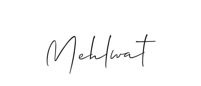 How to make Mehlwat signature? Allison_Script is a professional autograph style. Create handwritten signature for Mehlwat name. Mehlwat signature style 2 images and pictures png