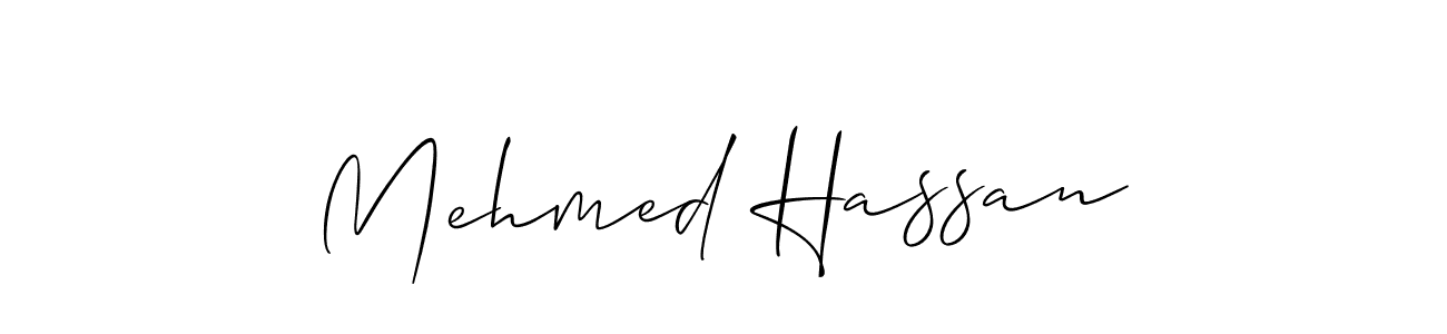 You should practise on your own different ways (Allison_Script) to write your name (Mehmed Hassan) in signature. don't let someone else do it for you. Mehmed Hassan signature style 2 images and pictures png