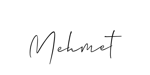 How to make Mehmet signature? Allison_Script is a professional autograph style. Create handwritten signature for Mehmet name. Mehmet signature style 2 images and pictures png