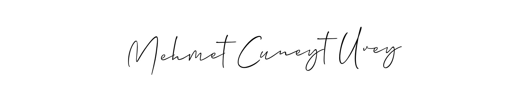 Mehmet Cuneyt Uvey stylish signature style. Best Handwritten Sign (Allison_Script) for my name. Handwritten Signature Collection Ideas for my name Mehmet Cuneyt Uvey. Mehmet Cuneyt Uvey signature style 2 images and pictures png