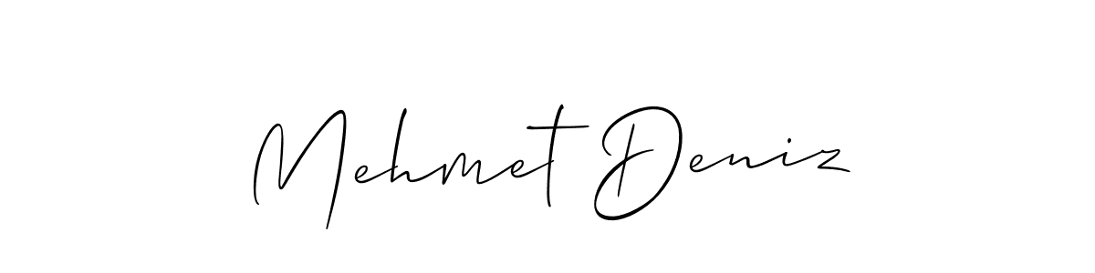 Create a beautiful signature design for name Mehmet Deniz. With this signature (Allison_Script) fonts, you can make a handwritten signature for free. Mehmet Deniz signature style 2 images and pictures png