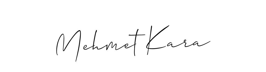 Allison_Script is a professional signature style that is perfect for those who want to add a touch of class to their signature. It is also a great choice for those who want to make their signature more unique. Get Mehmet Kara name to fancy signature for free. Mehmet Kara signature style 2 images and pictures png