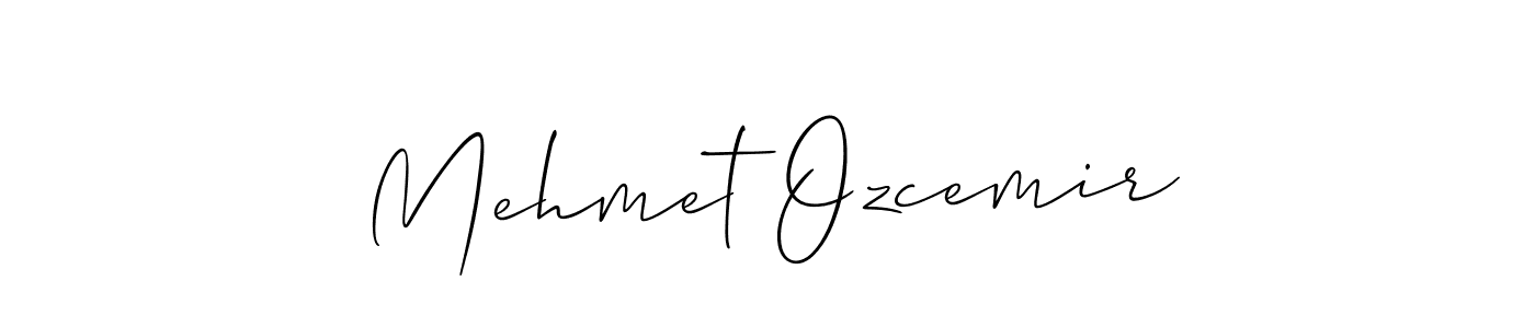 Create a beautiful signature design for name Mehmet Ozcemir. With this signature (Allison_Script) fonts, you can make a handwritten signature for free. Mehmet Ozcemir signature style 2 images and pictures png