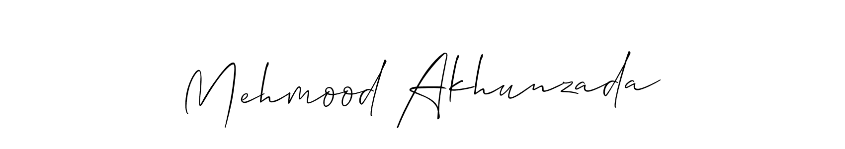 How to make Mehmood Akhunzada signature? Allison_Script is a professional autograph style. Create handwritten signature for Mehmood Akhunzada name. Mehmood Akhunzada signature style 2 images and pictures png