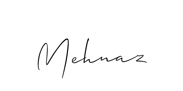 How to make Mehnaz signature? Allison_Script is a professional autograph style. Create handwritten signature for Mehnaz name. Mehnaz signature style 2 images and pictures png