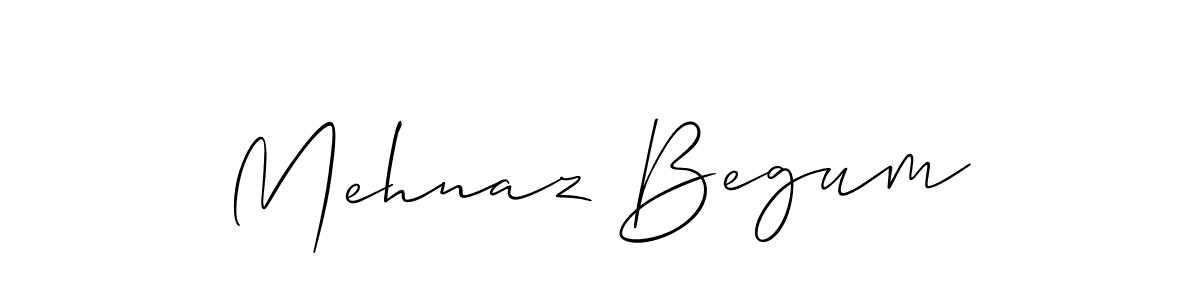 Mehnaz Begum stylish signature style. Best Handwritten Sign (Allison_Script) for my name. Handwritten Signature Collection Ideas for my name Mehnaz Begum. Mehnaz Begum signature style 2 images and pictures png