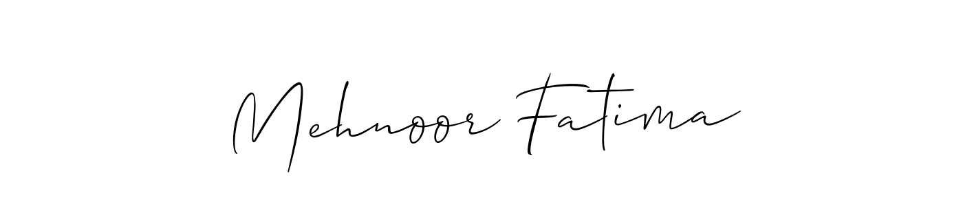 This is the best signature style for the Mehnoor Fatima name. Also you like these signature font (Allison_Script). Mix name signature. Mehnoor Fatima signature style 2 images and pictures png