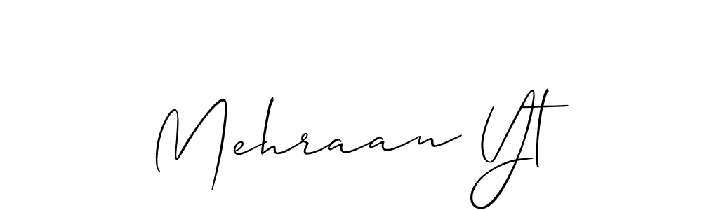 You should practise on your own different ways (Allison_Script) to write your name (Mehraan Yt) in signature. don't let someone else do it for you. Mehraan Yt signature style 2 images and pictures png