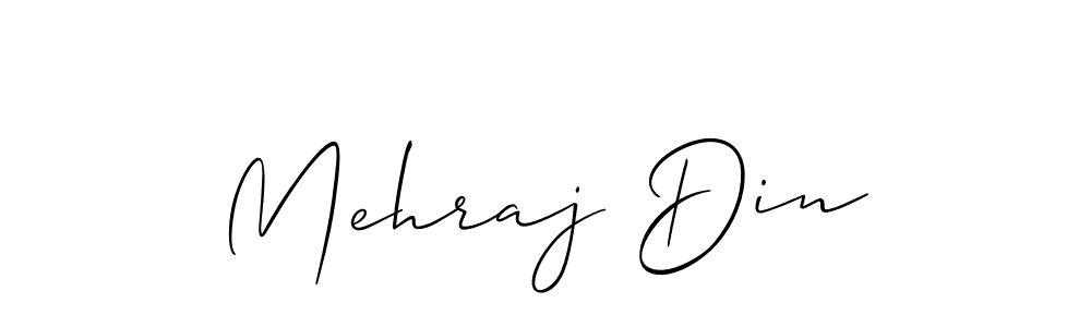 Design your own signature with our free online signature maker. With this signature software, you can create a handwritten (Allison_Script) signature for name Mehraj Din. Mehraj Din signature style 2 images and pictures png