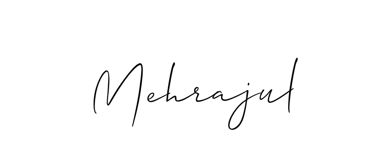 if you are searching for the best signature style for your name Mehrajul. so please give up your signature search. here we have designed multiple signature styles  using Allison_Script. Mehrajul signature style 2 images and pictures png