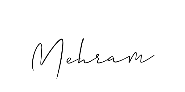 Create a beautiful signature design for name Mehram. With this signature (Allison_Script) fonts, you can make a handwritten signature for free. Mehram signature style 2 images and pictures png