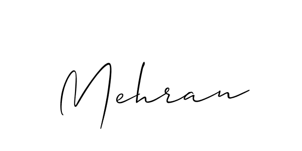 Design your own signature with our free online signature maker. With this signature software, you can create a handwritten (Allison_Script) signature for name Mehran. Mehran signature style 2 images and pictures png