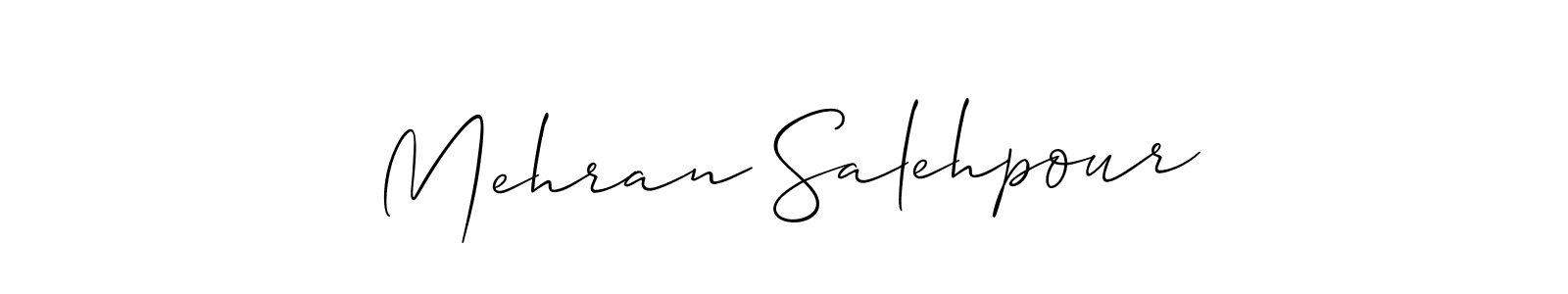 Create a beautiful signature design for name Mehran Salehpour. With this signature (Allison_Script) fonts, you can make a handwritten signature for free. Mehran Salehpour signature style 2 images and pictures png