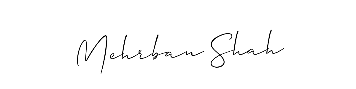 How to make Mehrban Shah signature? Allison_Script is a professional autograph style. Create handwritten signature for Mehrban Shah name. Mehrban Shah signature style 2 images and pictures png