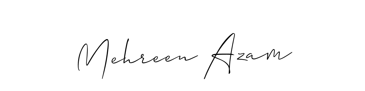 The best way (Allison_Script) to make a short signature is to pick only two or three words in your name. The name Mehreen Azam include a total of six letters. For converting this name. Mehreen Azam signature style 2 images and pictures png