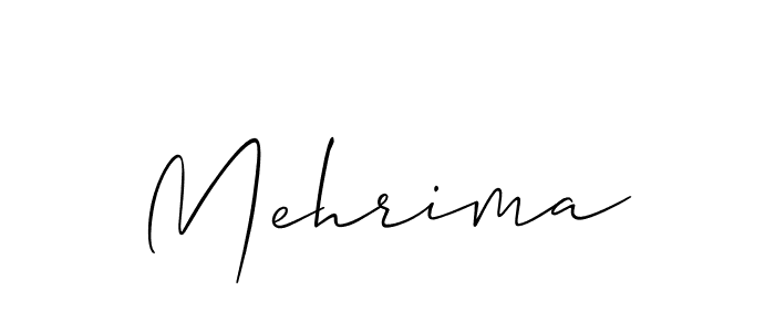 if you are searching for the best signature style for your name Mehrima. so please give up your signature search. here we have designed multiple signature styles  using Allison_Script. Mehrima signature style 2 images and pictures png