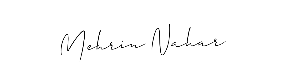 Once you've used our free online signature maker to create your best signature Allison_Script style, it's time to enjoy all of the benefits that Mehrin Nahar name signing documents. Mehrin Nahar signature style 2 images and pictures png