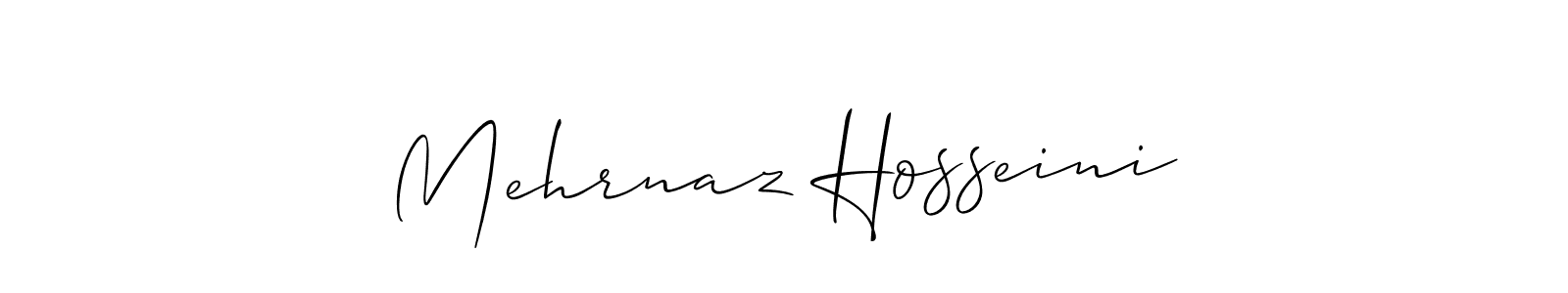 How to make Mehrnaz Hosseini signature? Allison_Script is a professional autograph style. Create handwritten signature for Mehrnaz Hosseini name. Mehrnaz Hosseini signature style 2 images and pictures png