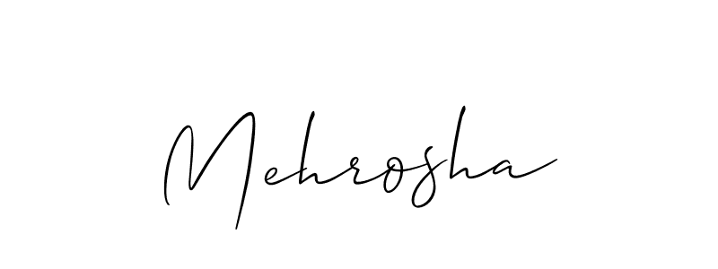 if you are searching for the best signature style for your name Mehrosha. so please give up your signature search. here we have designed multiple signature styles  using Allison_Script. Mehrosha signature style 2 images and pictures png