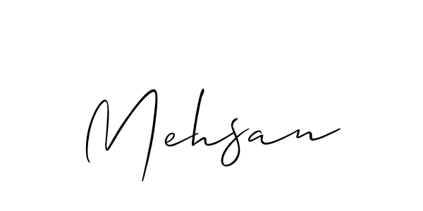 The best way (Allison_Script) to make a short signature is to pick only two or three words in your name. The name Mehsan include a total of six letters. For converting this name. Mehsan signature style 2 images and pictures png