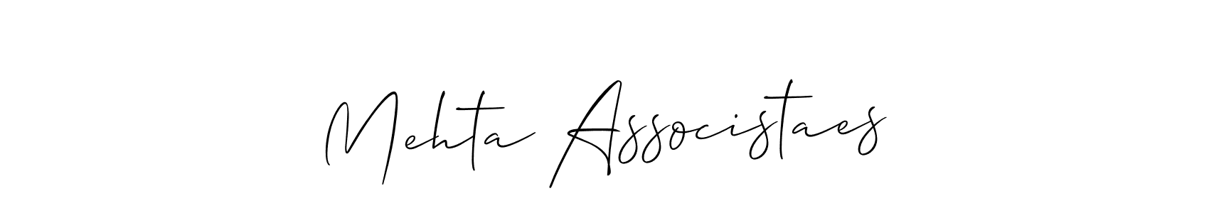 It looks lik you need a new signature style for name Mehta Associstaes. Design unique handwritten (Allison_Script) signature with our free signature maker in just a few clicks. Mehta Associstaes signature style 2 images and pictures png