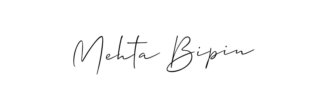 The best way (Allison_Script) to make a short signature is to pick only two or three words in your name. The name Mehta Bipin include a total of six letters. For converting this name. Mehta Bipin signature style 2 images and pictures png
