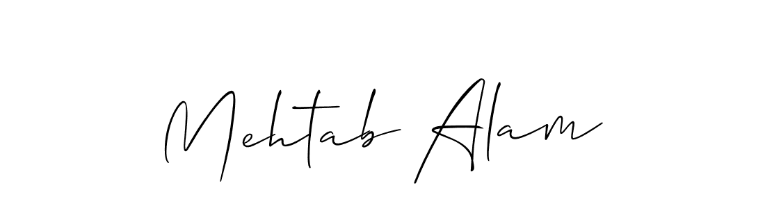 if you are searching for the best signature style for your name Mehtab Alam. so please give up your signature search. here we have designed multiple signature styles  using Allison_Script. Mehtab Alam signature style 2 images and pictures png